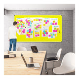 Parrot 2000mm × 1200mm Info Board with Aluminium Frame Yellow BD0770Y
