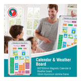 Parrot 900x600mm Slimline Magnetic Calendar And Weather Board Afrikaans BD1125CW-A