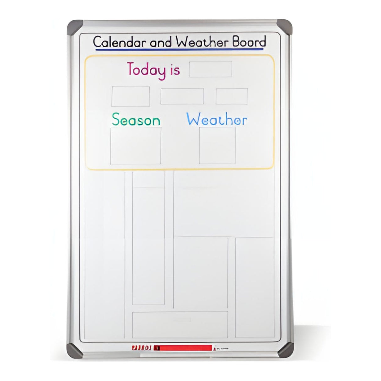 Parrot 900x600mm Slimline Magnetic Calendar And Weather Board BD1125CW