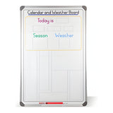 Parrot 900x600mm Slimline Magnetic Calendar And Weather Board BD1125CW