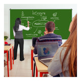 Parrot Non-Magnetic Aluminium Frame Chalk Board 1800x900mm BD2869