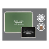 Parrot Non-Magnetic Aluminium Frame Chalk Board 1800x900mm BD2869