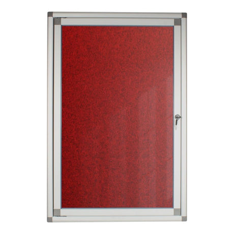 Parrot 900mm × 600mm Hinged Pinning Display Case Burgundy BD3825U