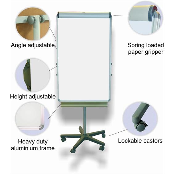 Parrot Magnetic Flipchart with Castors BD9142