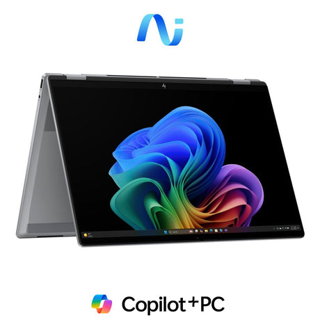 HP OmniBook X Flip 16-ar0004ni 16-inch 2K Next Gen AI 2-in-1 Laptop - AMD Ryzen 7 350 1TB SSD 16GB RAM Win 11 Home Silver