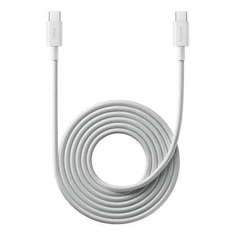 Xiaomi 2m USB4 6A USB-C To USB-C Braided Charging Cable White BHR087AGL
