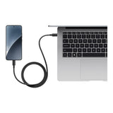 Xiaomi 1m USB4 6A USB-C To USB-C Braided Charging Cable Black BHR087BGL