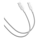 Xiaomi 1m 6A Braided USB Type-C to USB Type-C Cable White BHR087KGL