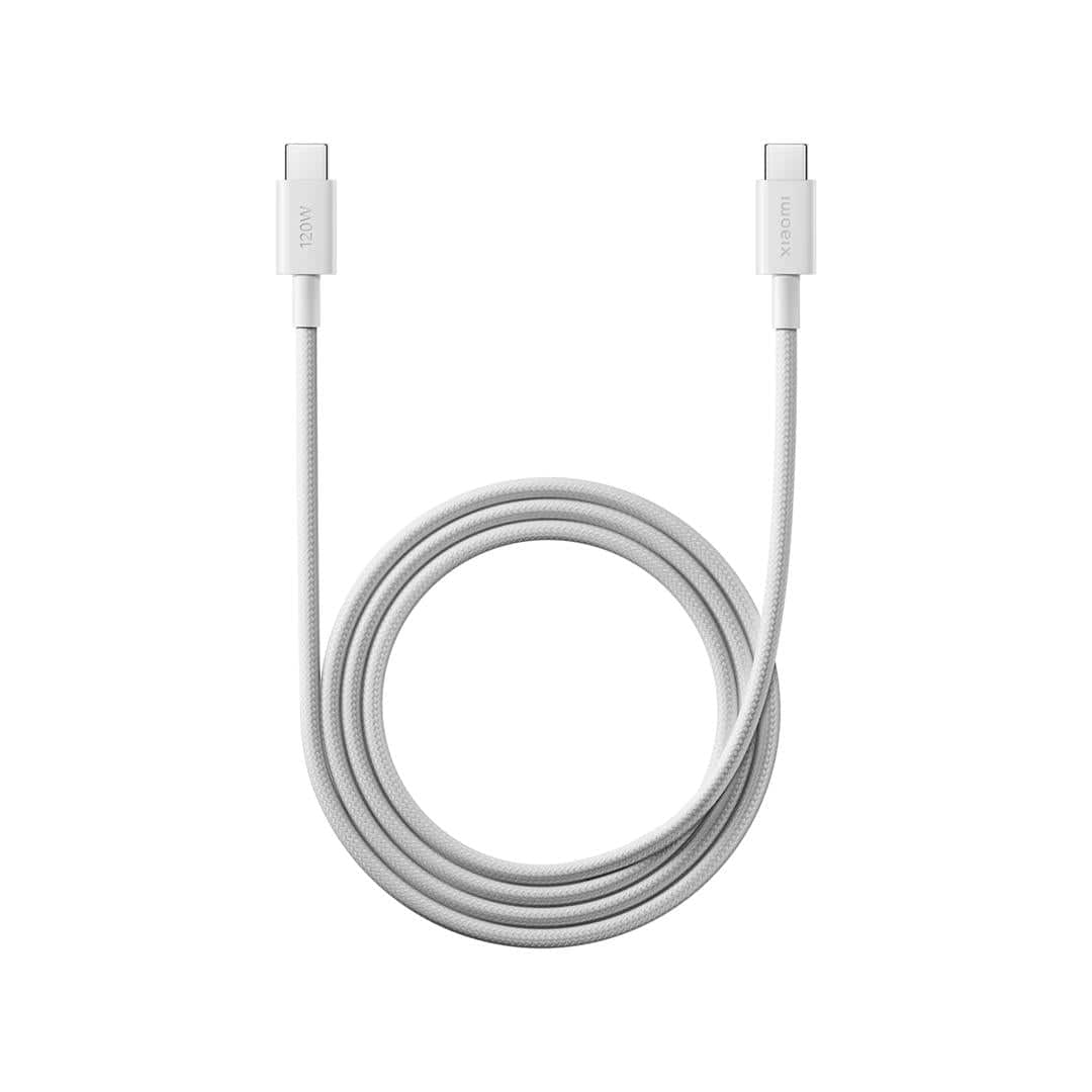 Xiaomi 1m 6A Braided USB Type-C to USB Type-C Cable White BHR087KGL