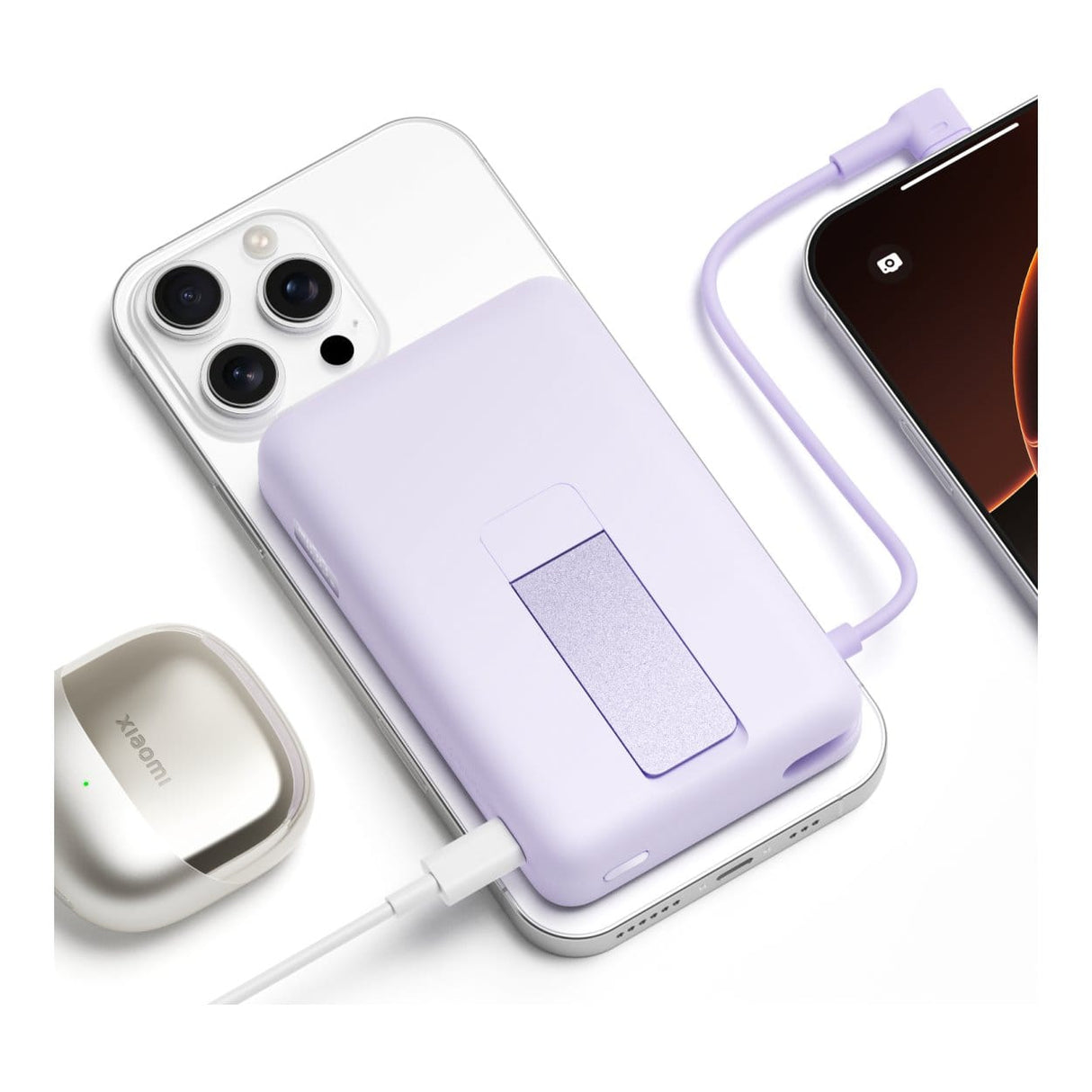 Xiaomi 10000mAh Magnetic Power Bank with Built-in Stand Purple BHR08PAGL