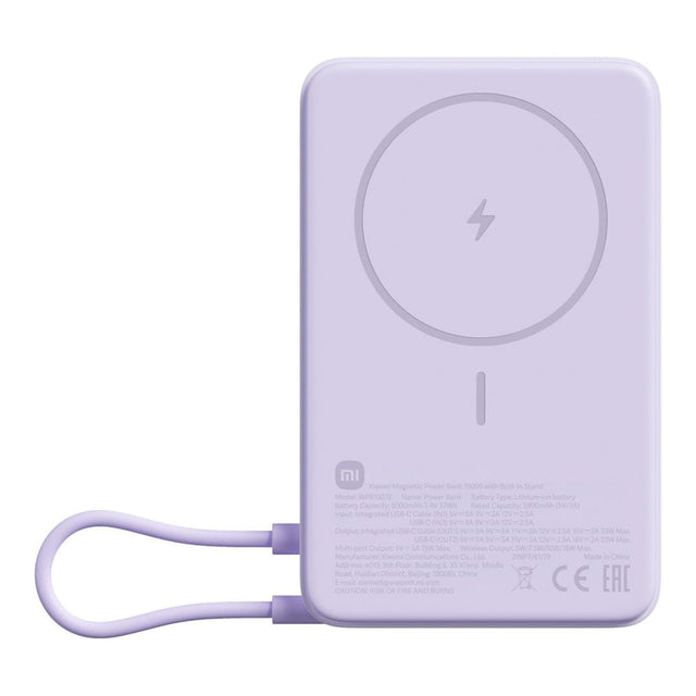 Xiaomi 10000mAh Magnetic Power Bank with Built-in Stand Purple BHR08PAGL