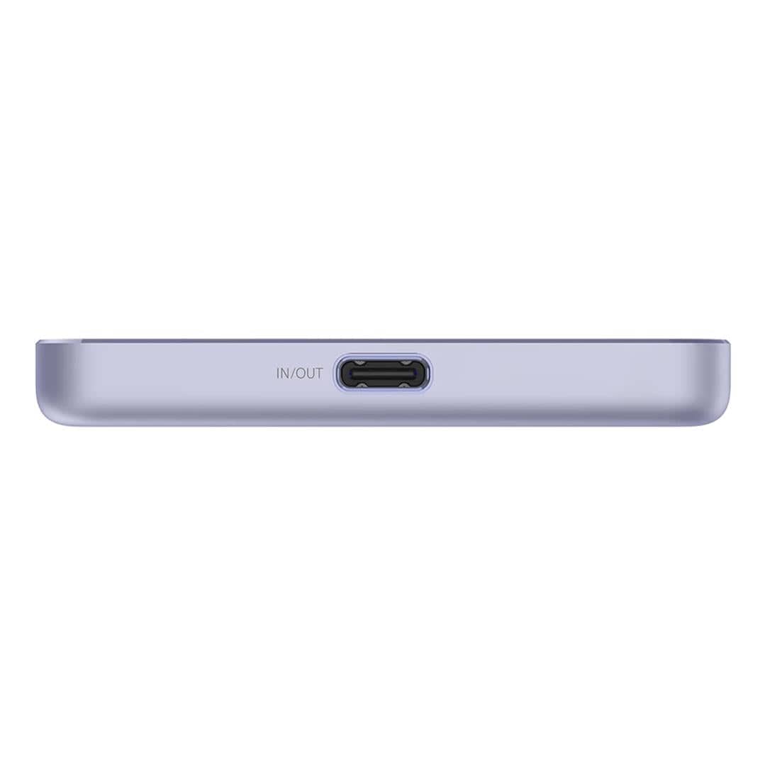 Xiaomi Super Slim 5000mAh Lithium-Ion Magnetic Power Bank with Wireless Charging Purple BHR08PNGL