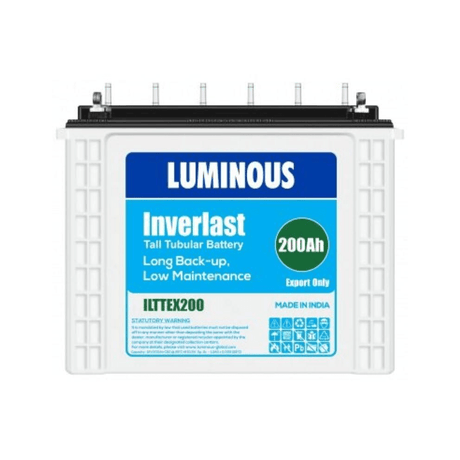 Luminous Inverlast 12V 200Ah Tall Tubular Inverter Battery BIT12V-200Ah