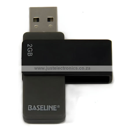 Baseline 2GB USB Type-A Flash Drive Black BL-USB2GB
