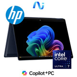 HP OmniBook X Flip 14-fm0007ni 14-inch 2K Next Gen AI 2-in-1 Laptop - Intel Core Ultra 7 256V 1TB SSD 16GB RAM Win 11 Home Atmospheric Blue