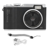 Compact 48MP 16X Zoom Digital Camera Black
