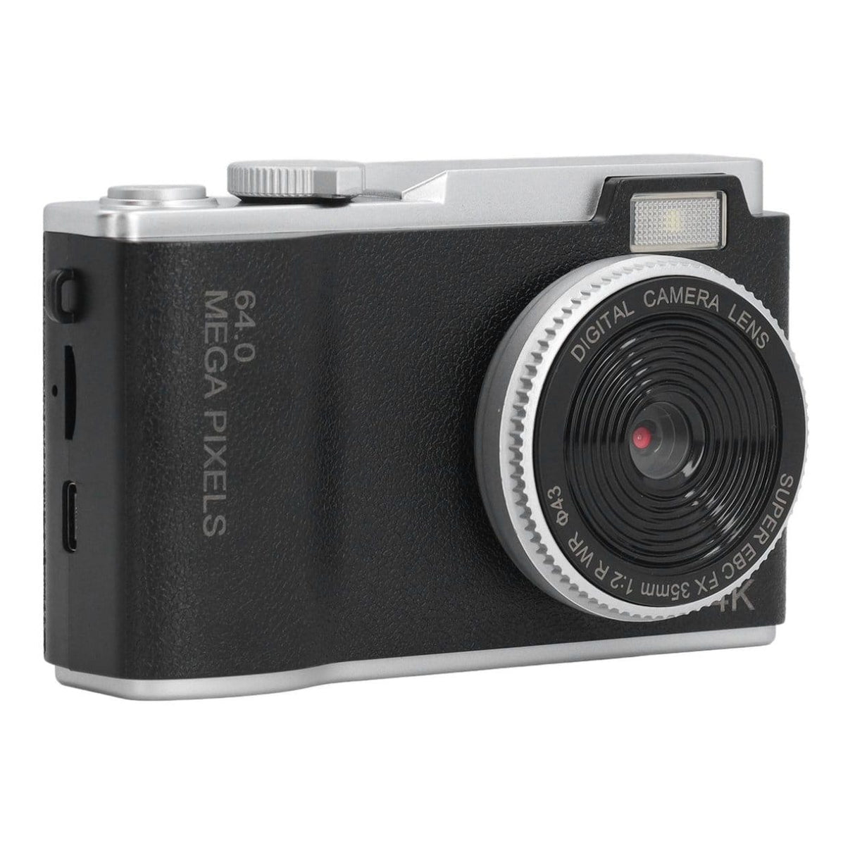 Compact 48MP 16X Zoom Digital Camera Black
