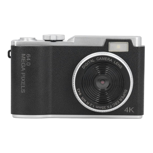 Compact 48MP 16X Zoom Digital Camera Black