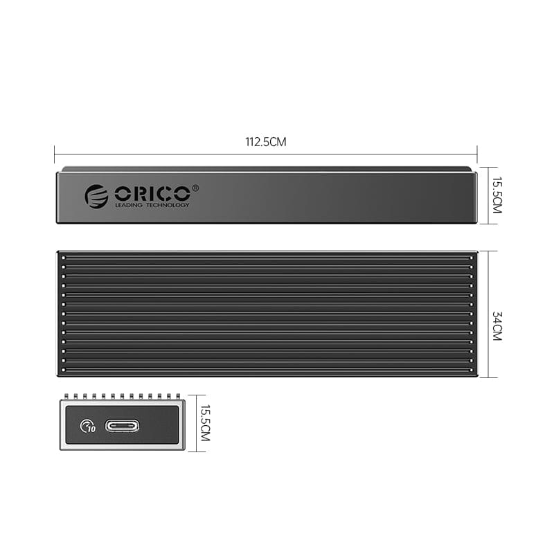 Orico Type-C M.2 SSD External Enclosure BM2C3-G2-GY-BP