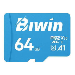 Biwin MS100 64GB UHS-I U3 V30 A1 microSDXC Memory Card BMMS100064G-RGX