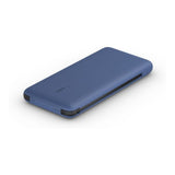 Belkin BoostCharge Plus 10000mAh USB-C Power Bank with Integrated Cables Powerbank - Blue BPB006BTBLU