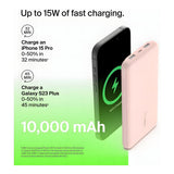 Belkin BoostCharge USB-C 15W 10,000mAh Power Bank - Rose Gold BPB011BTRG