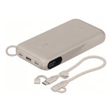 Belkin BoostCharge 20,000mAh 20W Slim USB-C Power Bank with Display - Sand BPB028HQSD