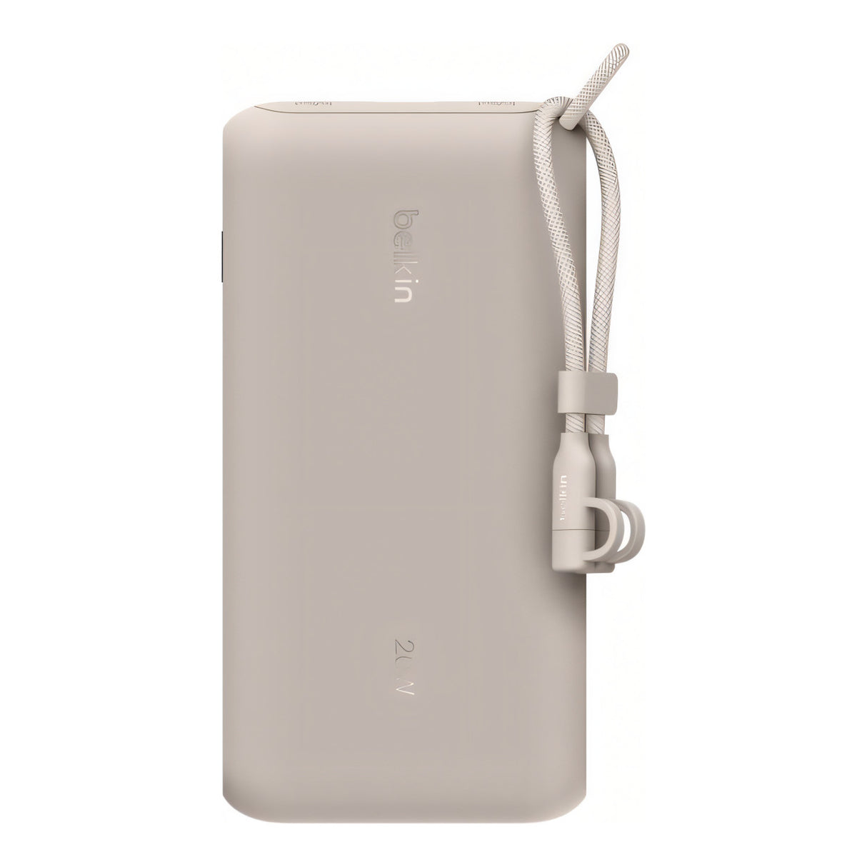 Belkin BoostCharge 20,000mAh 20W Slim USB-C Power Bank with Display - Sand BPB028HQSD