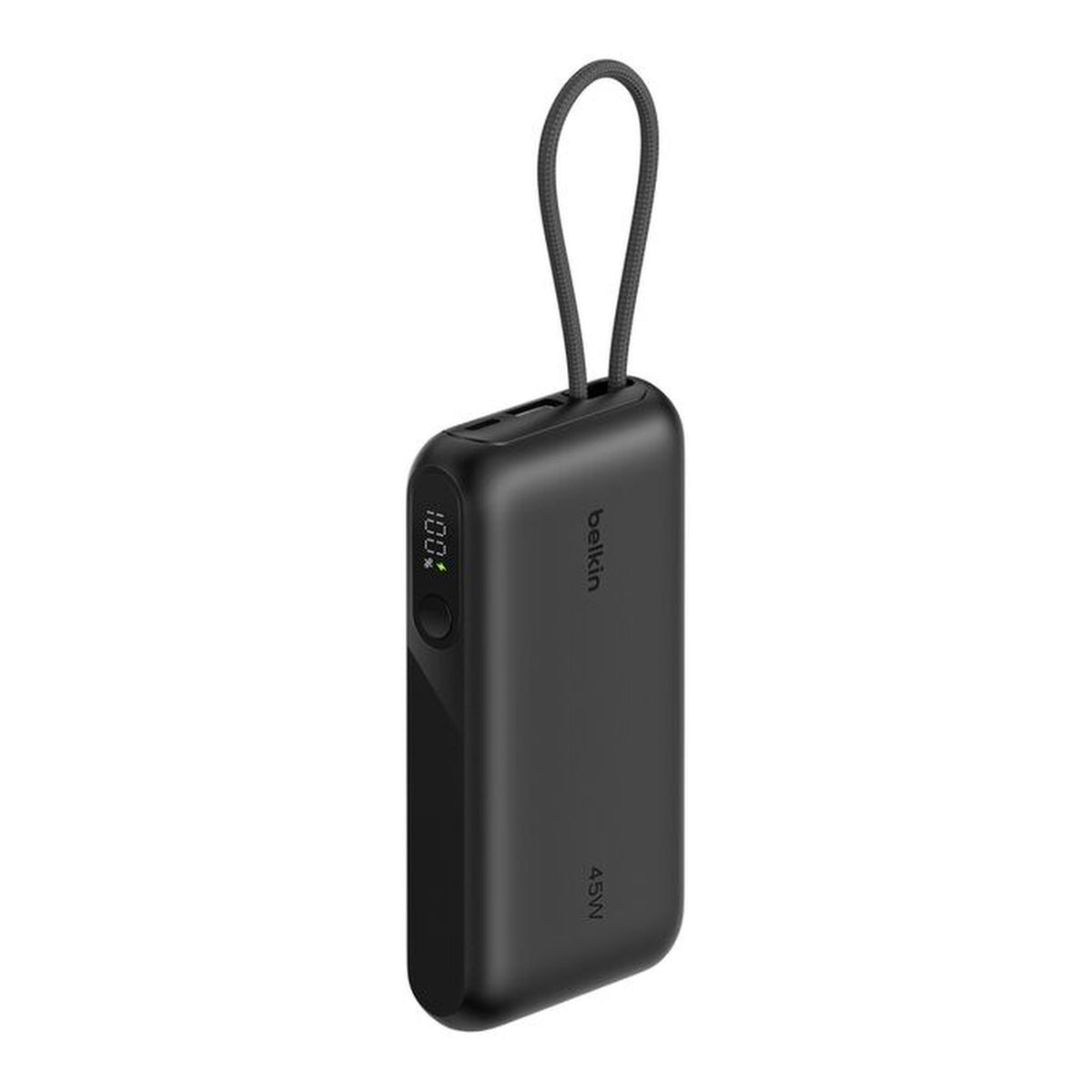 Belkin UltraCharge 10000mAh 45W Power Bank with Integrated USB-C Cable and Digital Display Black BPB029HQBK