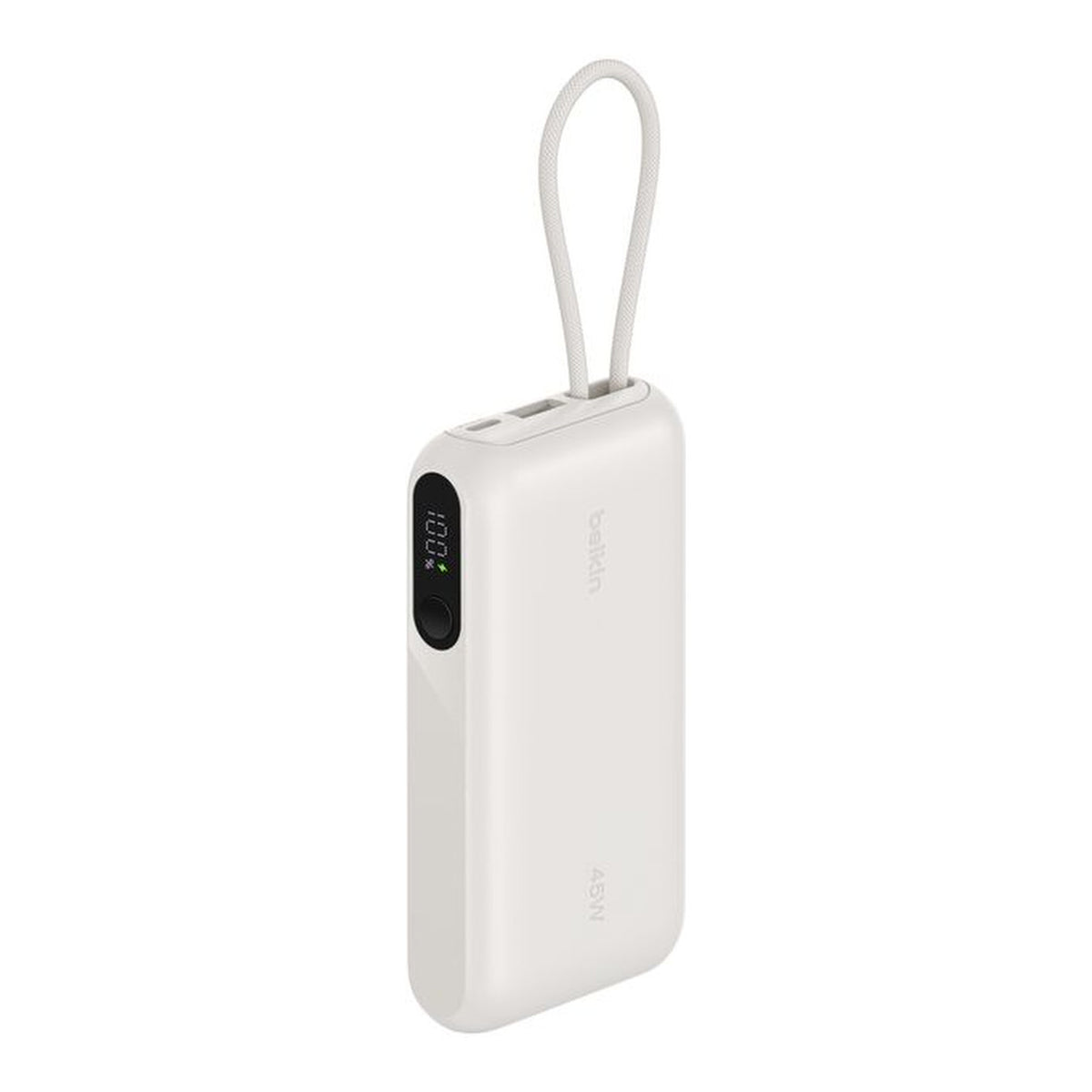 Belkin UltraCharge 10000mAh 45W Power Bank with Integrated USB-C Cable and Digital Display Sand BPB029HQSA
