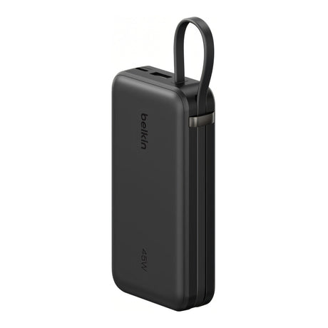 Belkin UltraCharge 10,000mAh 45W Power Bank with Integrated Cable and Display - Black BPB035HQBK