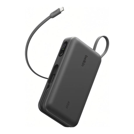 Belkin UltraCharge 20,000mAh 45W Power Bank with Integrated Cable and Display - Black BPB036HQBK
