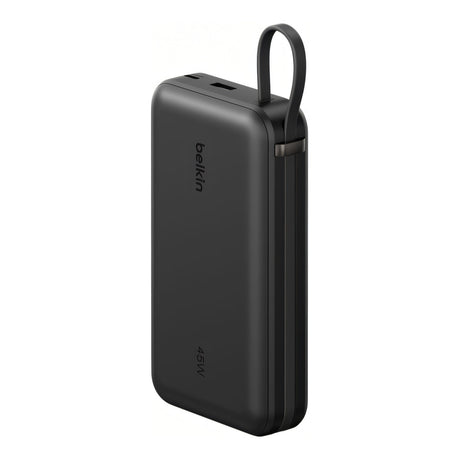 Belkin UltraCharge 20,000mAh 45W Power Bank with Integrated Cable and Display - Black BPB036HQBK