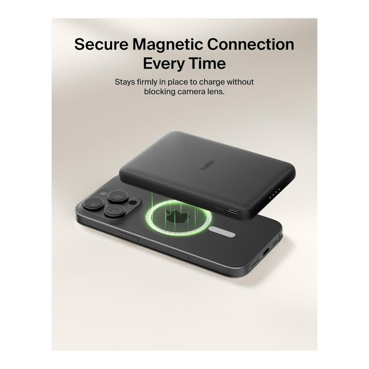 Belkin BoostCharge 5000mAh Slim Magnetic Powerbank Black BPD010HQBK