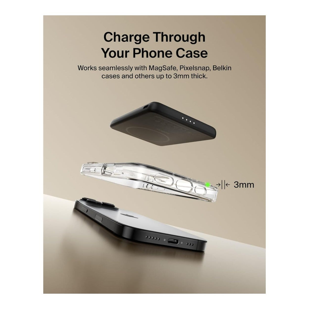 Belkin BoostCharge 5000mAh Slim Magnetic Powerbank Black BPD010HQBK