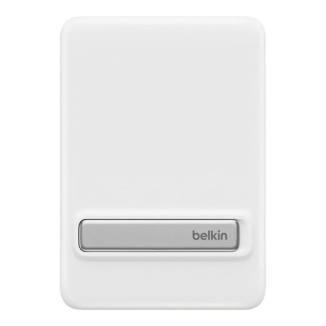 Belkin BoostCharge Qi2 5000mAh 15W Slim Magnetic Power Bank with Kickstand - White BPD011HQWH