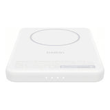 Belkin BoostCharge Qi2 5000mAh 15W Slim Magnetic Power Bank with Kickstand - White BPD011HQWH