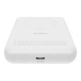 Belkin UltraCharge Pro 10000mAh Qi2 25W Magnetic Power Bank with Kickstand and Digital Display White BPD014HQWH