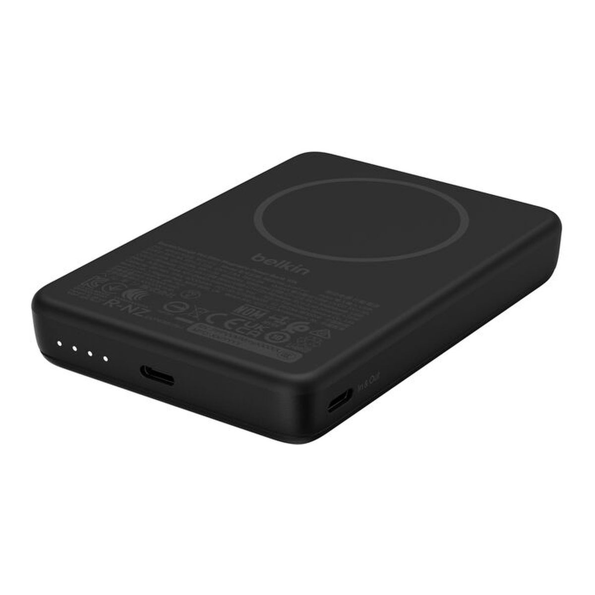 Belkin BoostCharge Slim Magnetic 10000mAh Qi2 15W Power Bank with Magnetic Accessory Ring Black BPD018HQBK