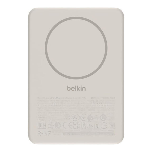 Belkin BoostCharge 5000mAh Slim Magnetic Power Bank - Sand BPD020HQSA