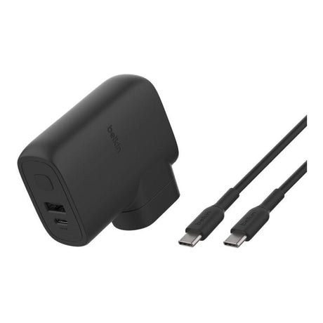 Belkin BoostCharge Hybrid 25W Wall Charger with 5000mAh Powerbank BPZ003BT1MBK-B6