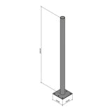 Scoop 1000x50mm Ground Mount Bracket BRA-GM