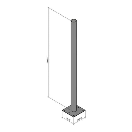 Scoop 1000x50mm Ground Mount Bracket BRA-GM