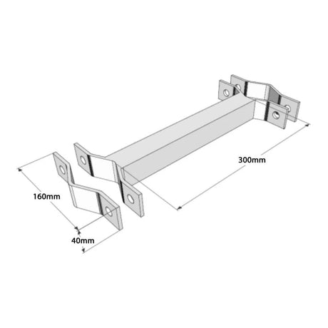 Scoop 300mm Parallel Clamp BRA-PC