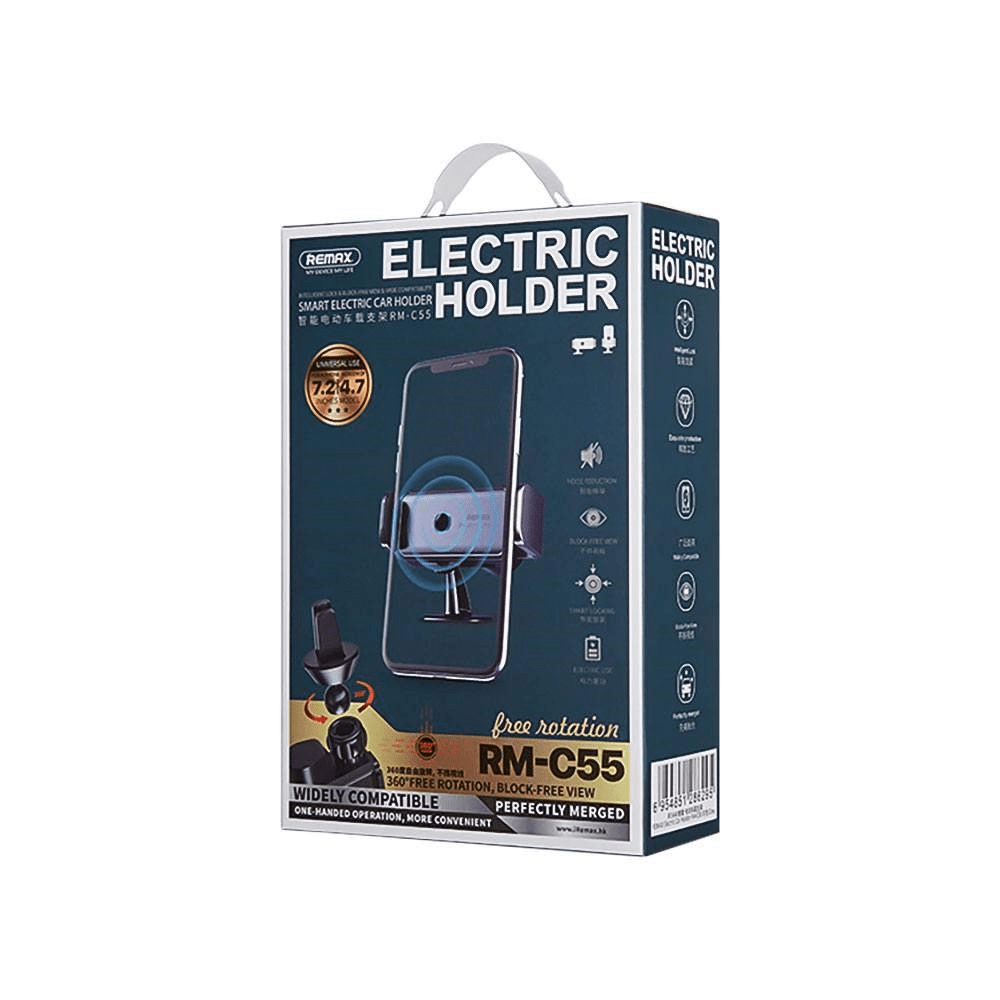 Remax RM-C55 Electric Car Holder Grey BRK-ELEC-HOLDER-RM