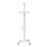 LinkQnet MED13-2 17-32-inch Monitor Mount Pneumatic Height-Adjustable Medical Cart BRK-MED13-2