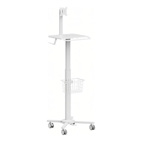LinkQnet MED13-2 17-32-inch Monitor Mount Pneumatic Height-Adjustable Medical Cart BRK-MED13-2