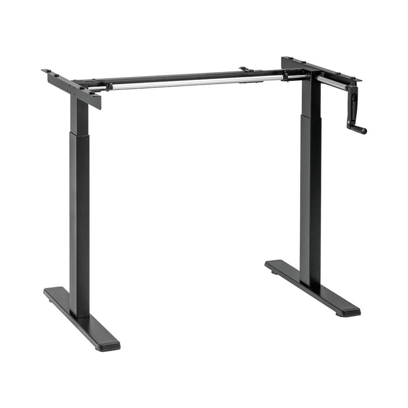 LinkQnet Manually Adjustable Sit-Stand Desk Frame BRK-N08-22D-B