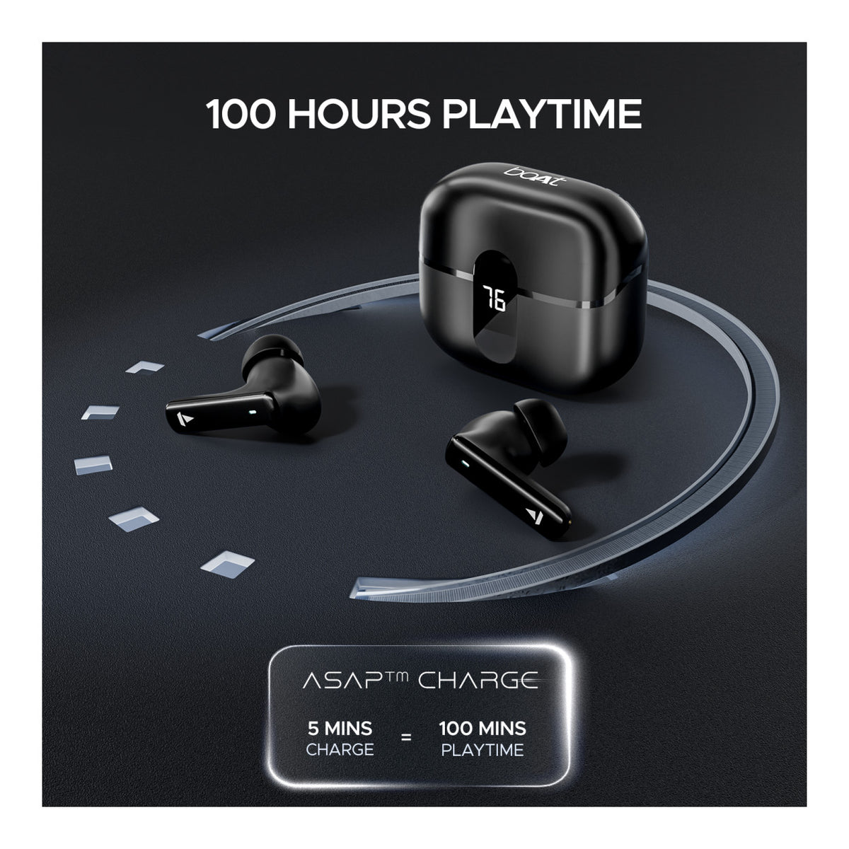 boAt Airdopes 121 Pro Plus Wireless Earbuds - Black BT-TWS-AIR121PP-BK