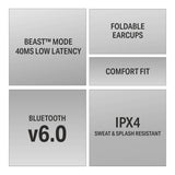 boAt Rockerz Plus 450 ANC Wireless Headphones - White Sabre BT-WHA-ROC450P-WS